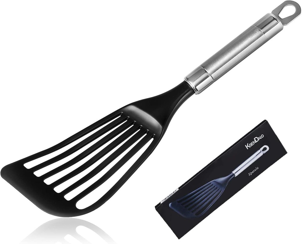 Thin Spatula for Nonstick Cookware, Flexible Kitchen Spatula Turner for Fish/Egg