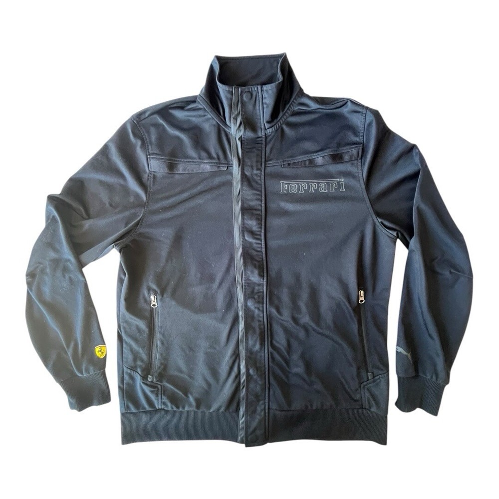 Puma X Ferrari Full Zip Jacket Mens XL Black Scuderia Racing Activewear