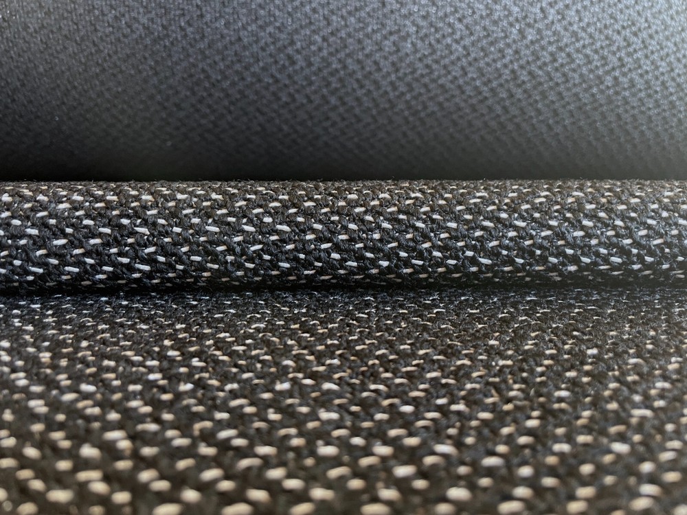 18.5yd HBF Quill Porcupine Black White Textured Upholstery Fabric Sale Ends 3/10