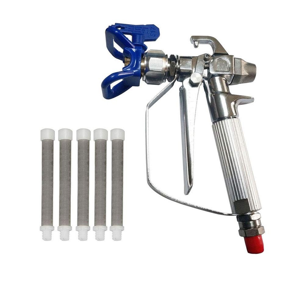 3600 PSI Airless Spray Gun with 5 High-Pressure Nozzle Seats for Paint Spraying