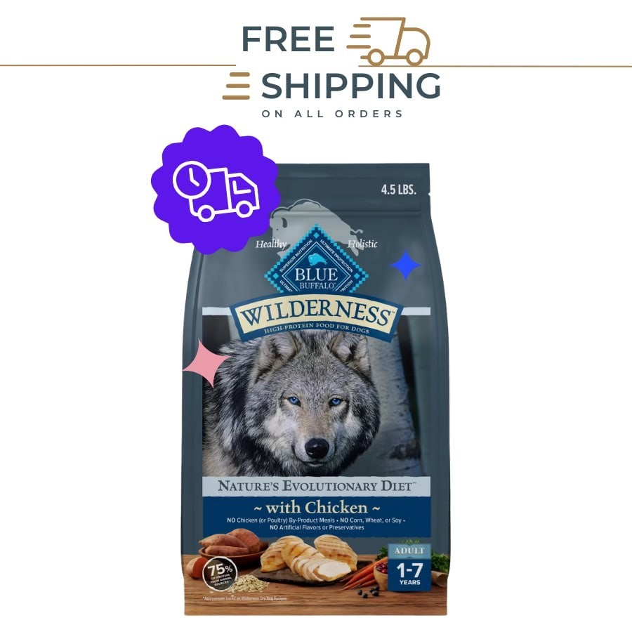 Blue Buffalo Wilderness Nature's Evolutionary Diet Adult Dry Dog Food - Chicken