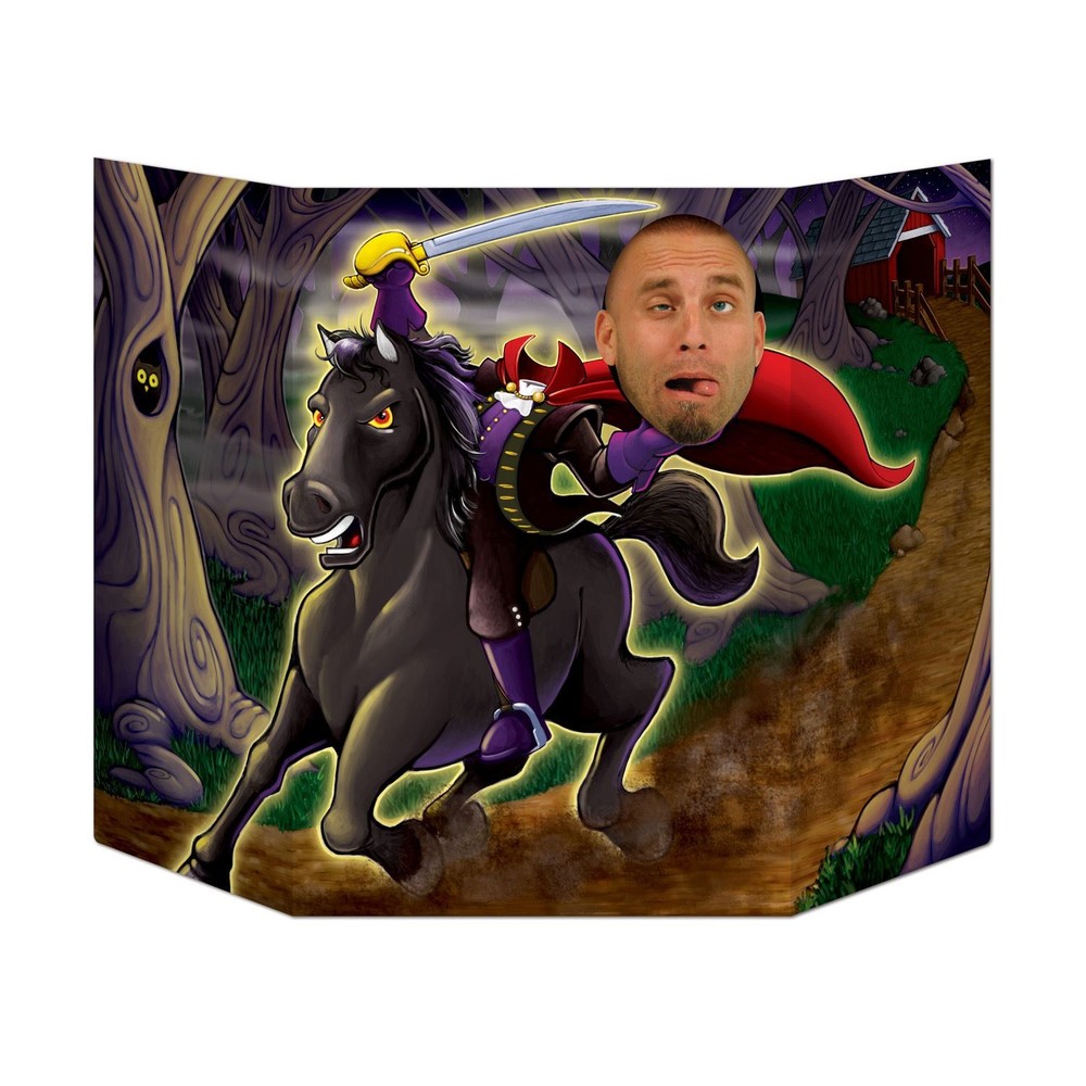 Spooky Headless Horseman Halloween Photo Prop - Party Decoration