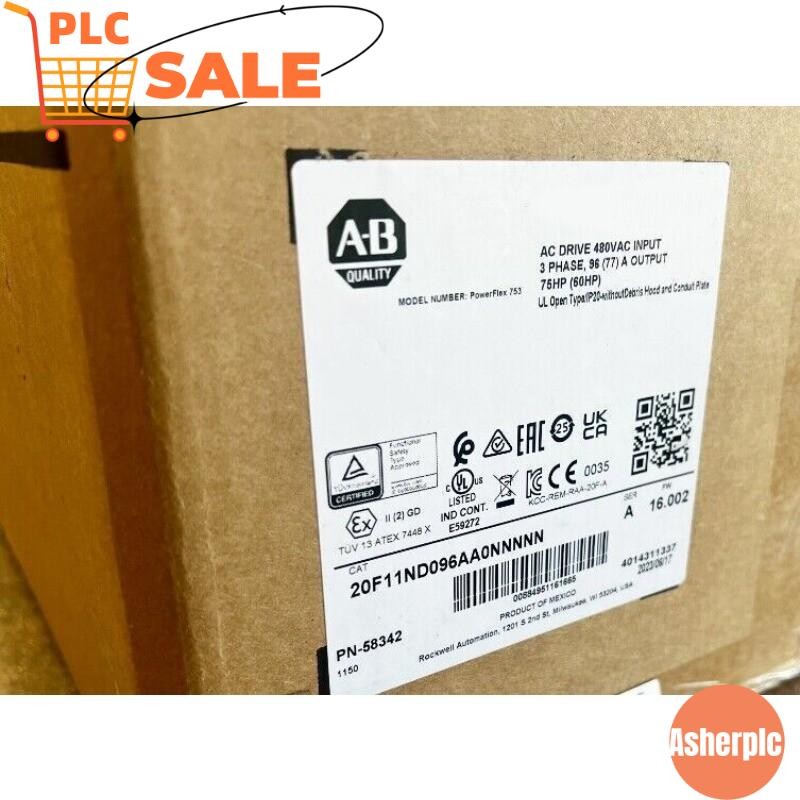 20F11ND096AA0NNNNN NEW IN THE BOX ALLEN BRADLEY AC DRIVE POWERFLEX 753 REEE SHIP