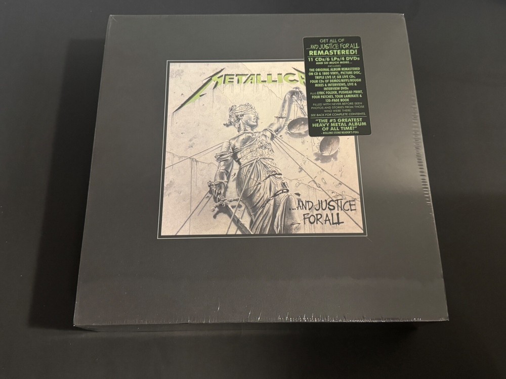 METALLICA - AND JUSTICE FOR ALL SUPER DELUXE BOX SET - VINYL/CD/DVD - NEW