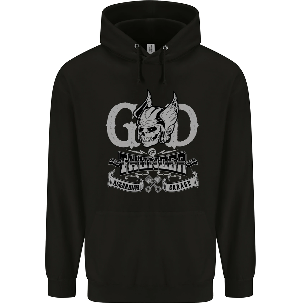 God of Thunder Gym Training Top Vikings Mens 80% Cotton Hoodie