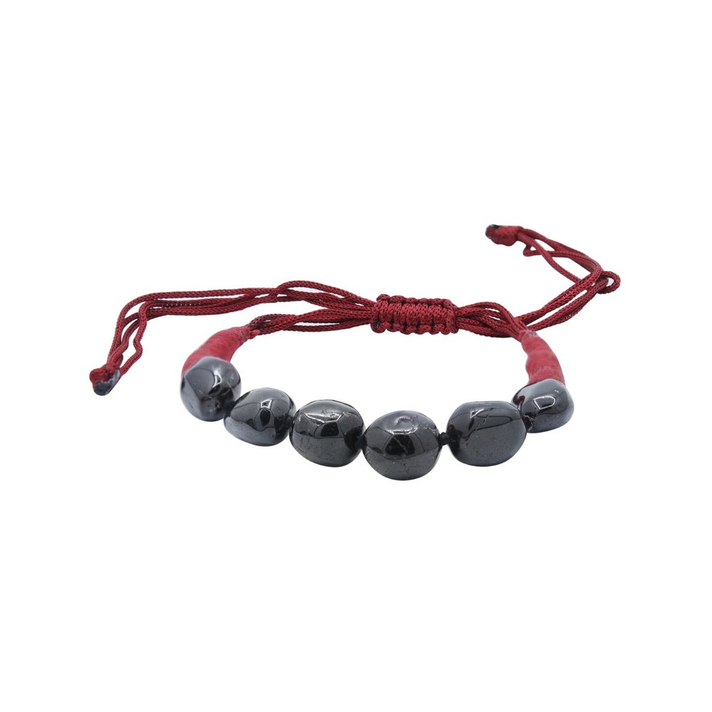 Adjustable Natural Black Onyx Gemstone Healing Thread Bracelets Christmas Sale-image