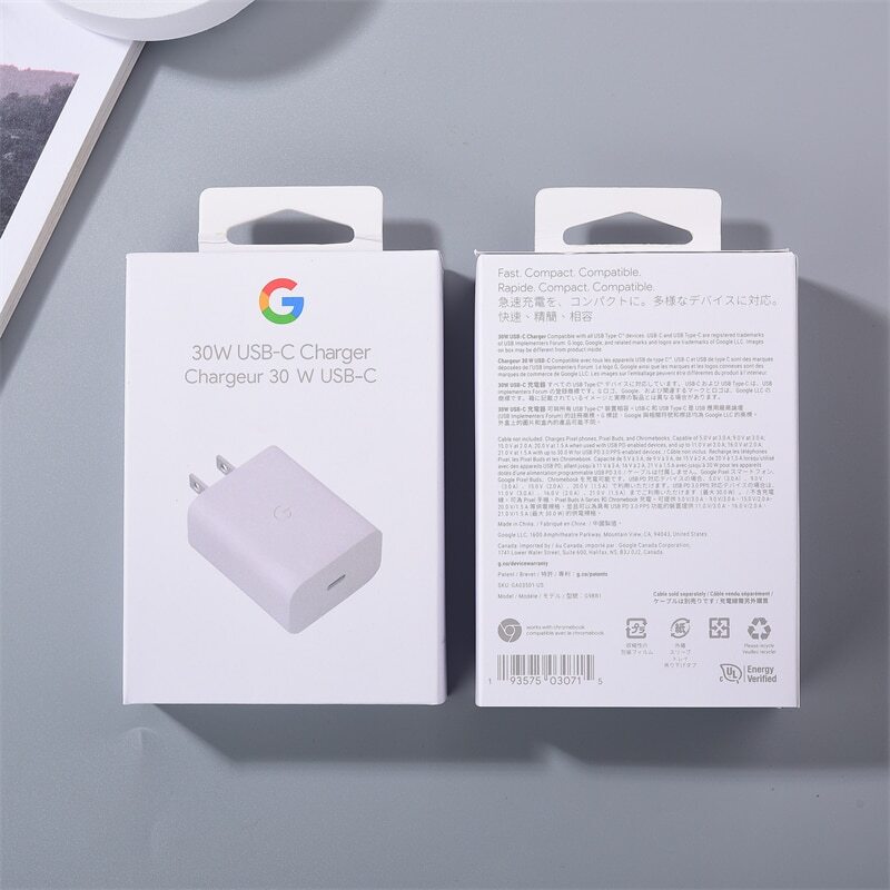30W Google PD Type-C Fast Charger Adapter Cable For Google Pixel 7 6 5 Pro 6A