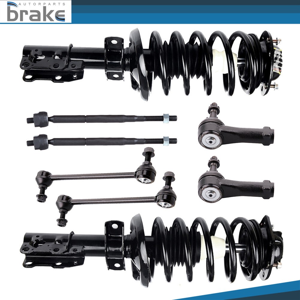 8pcs Front Suspension Kit for Chevy Pursuit HHR G5 2.2L 2.4L - Strut Sway Bar Links & Tie Rods