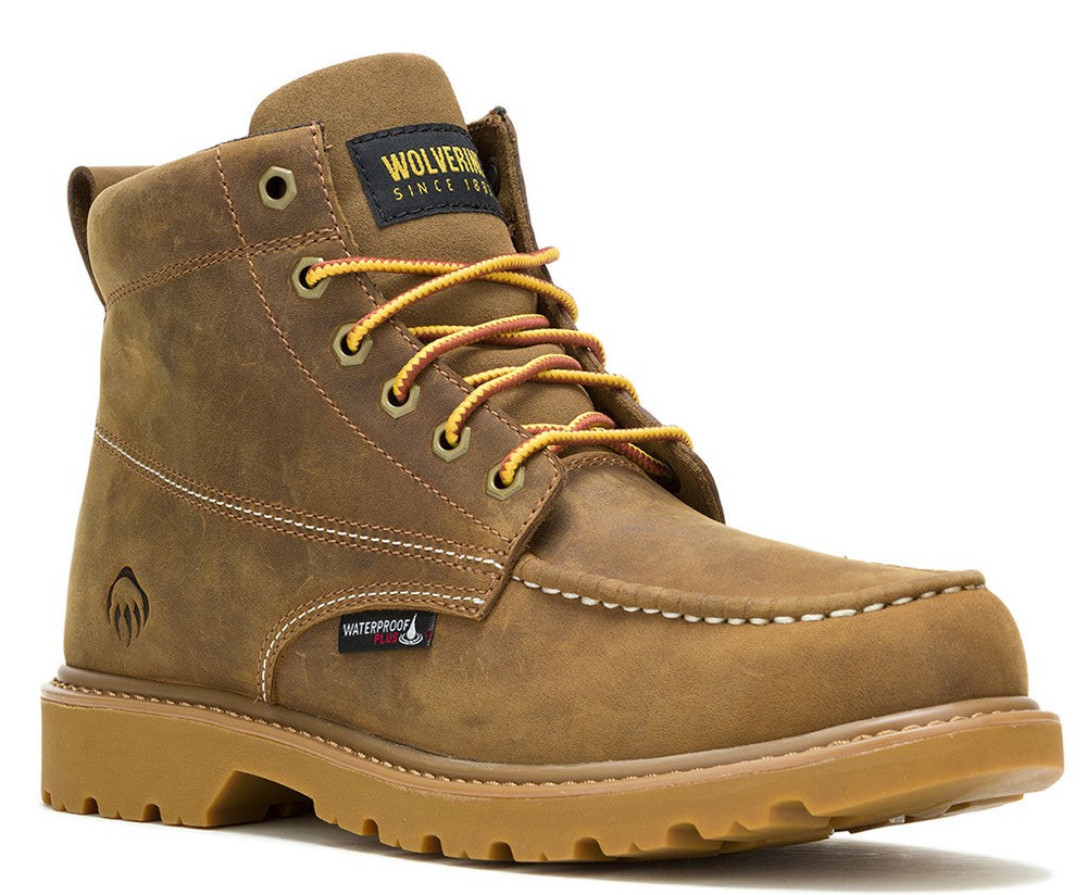 6 Inch Waterproof Moc Toe Floorhand Work Boot