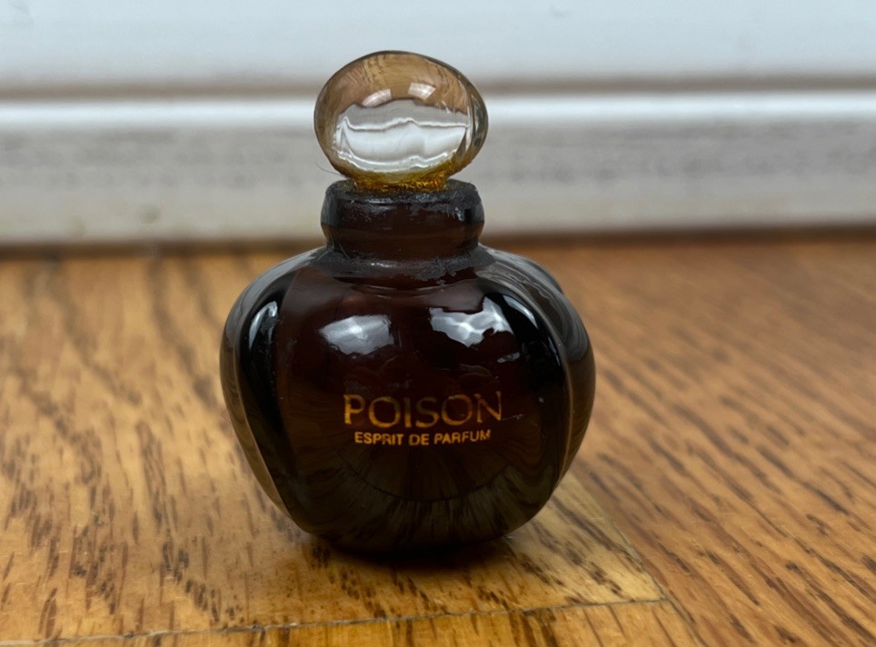 Vintage Christian Dior Poison Mini 0.17 oz Empty Perfume Bottle Collectible