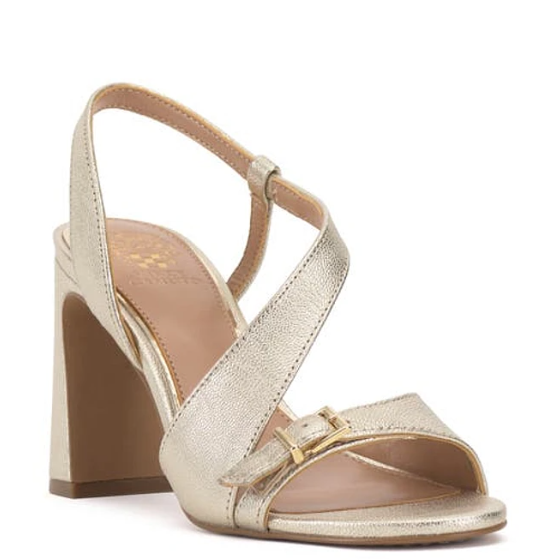 Vince Camuto Gold Metallic Adesie Sandals Size 9 Medium