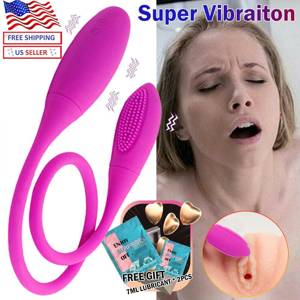 Rechargeable Double Vibrator for Clit G Spot Anal Stimulation-image