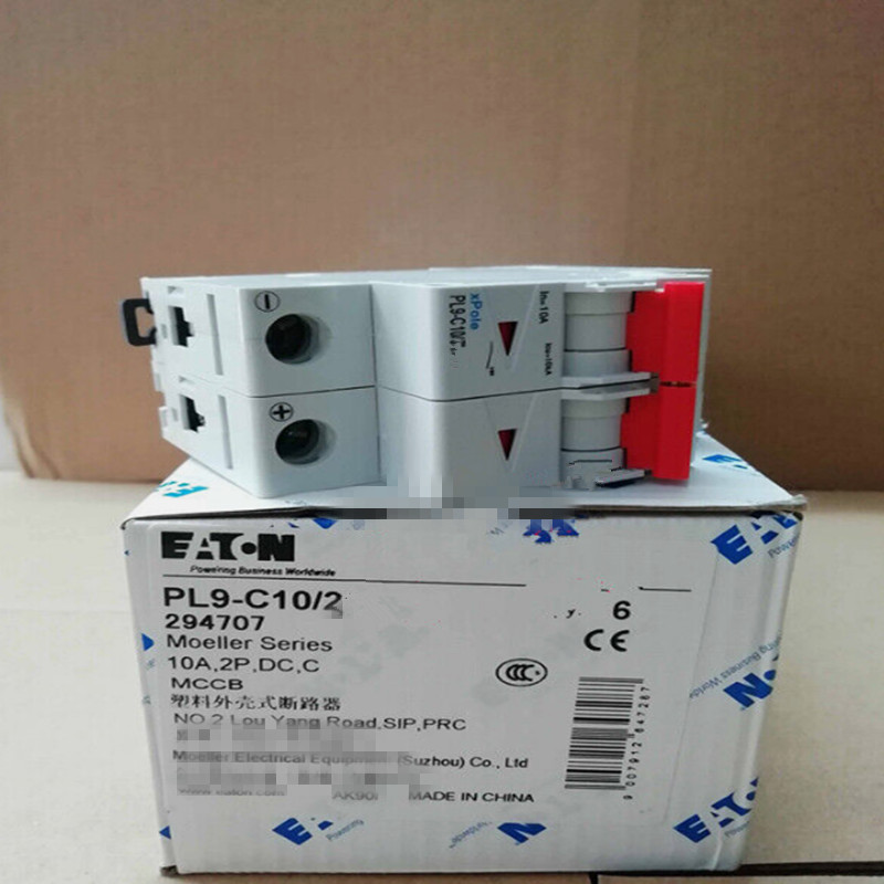 New Original EATON Miniature Circuit Breaker  PL9-C10/2 FedEx/DHL/UPS