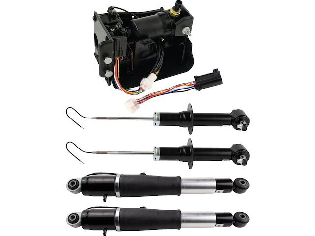 TRQ Air Suspension Compressor and Shock Kit fits GMC Yukon 2015-2019 71YXKV