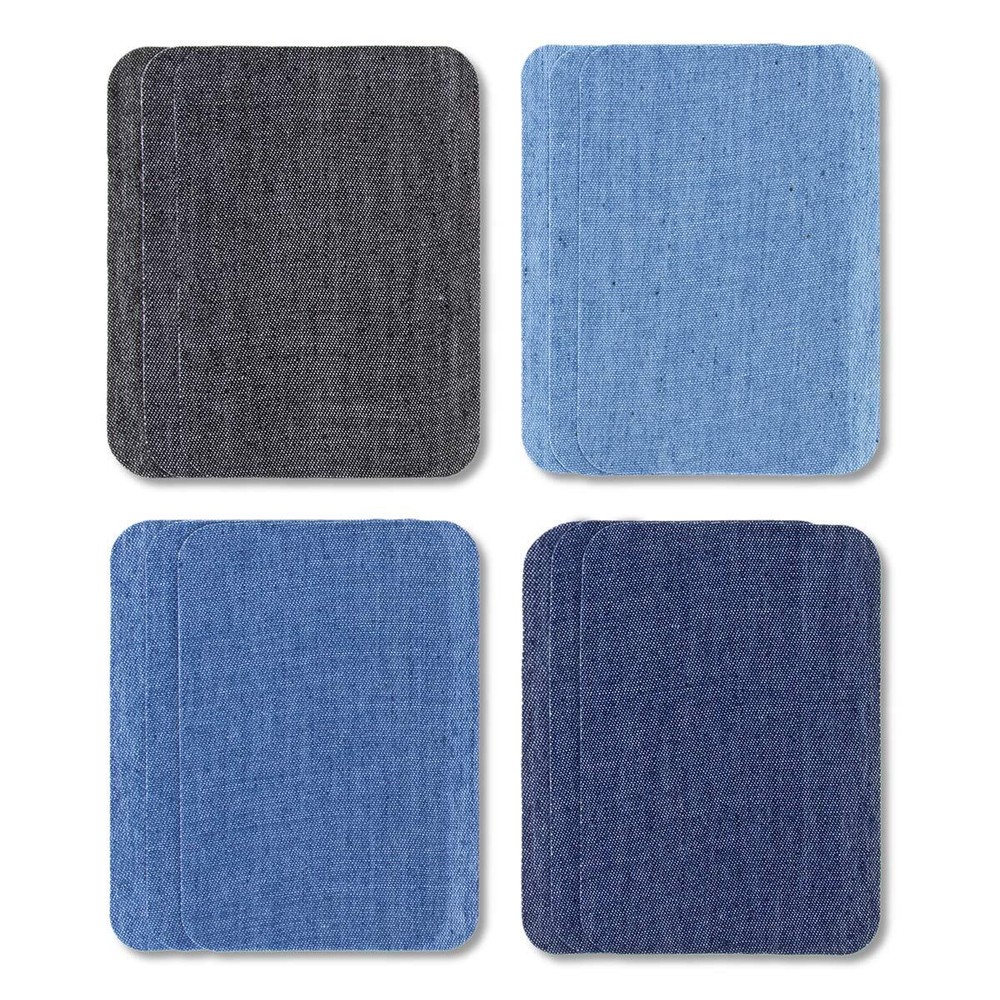 Bastex Iron-on Jean Patches Repair Kit. Inside & Outside. Made with The Stron...