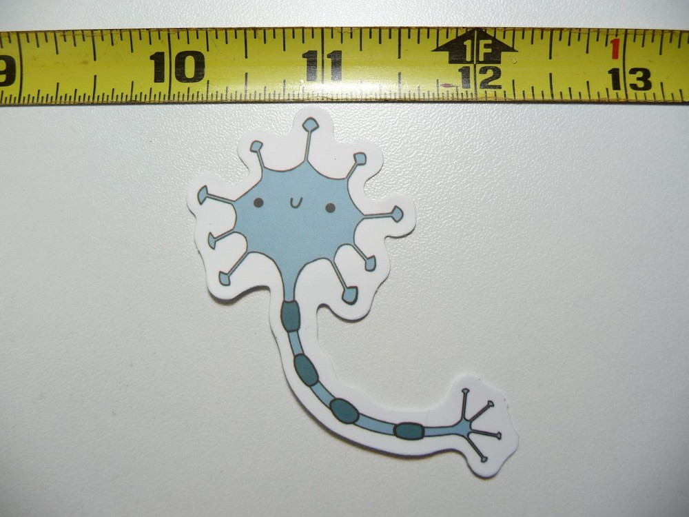 HAPPY NEURON NERVES DECAL STICKER SCHOOL TEACHER PROFESSOR
