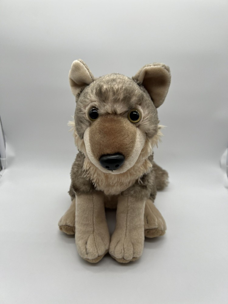 Wild Republic 11 Inch Sitting Gray Timber Wolf Plush Stuffed Animal Toy