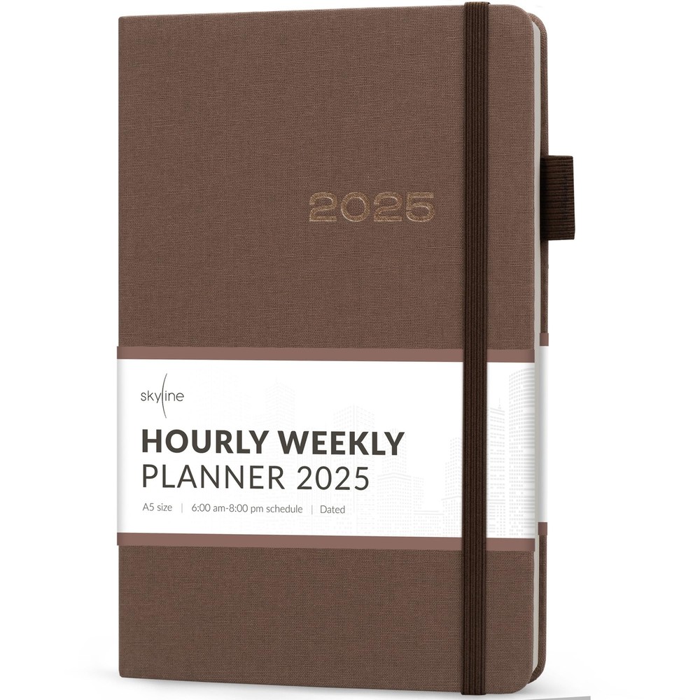Skyline Dated Hourly Weekly Planner 2025 – Agenda & Daily Appointment Book – ...