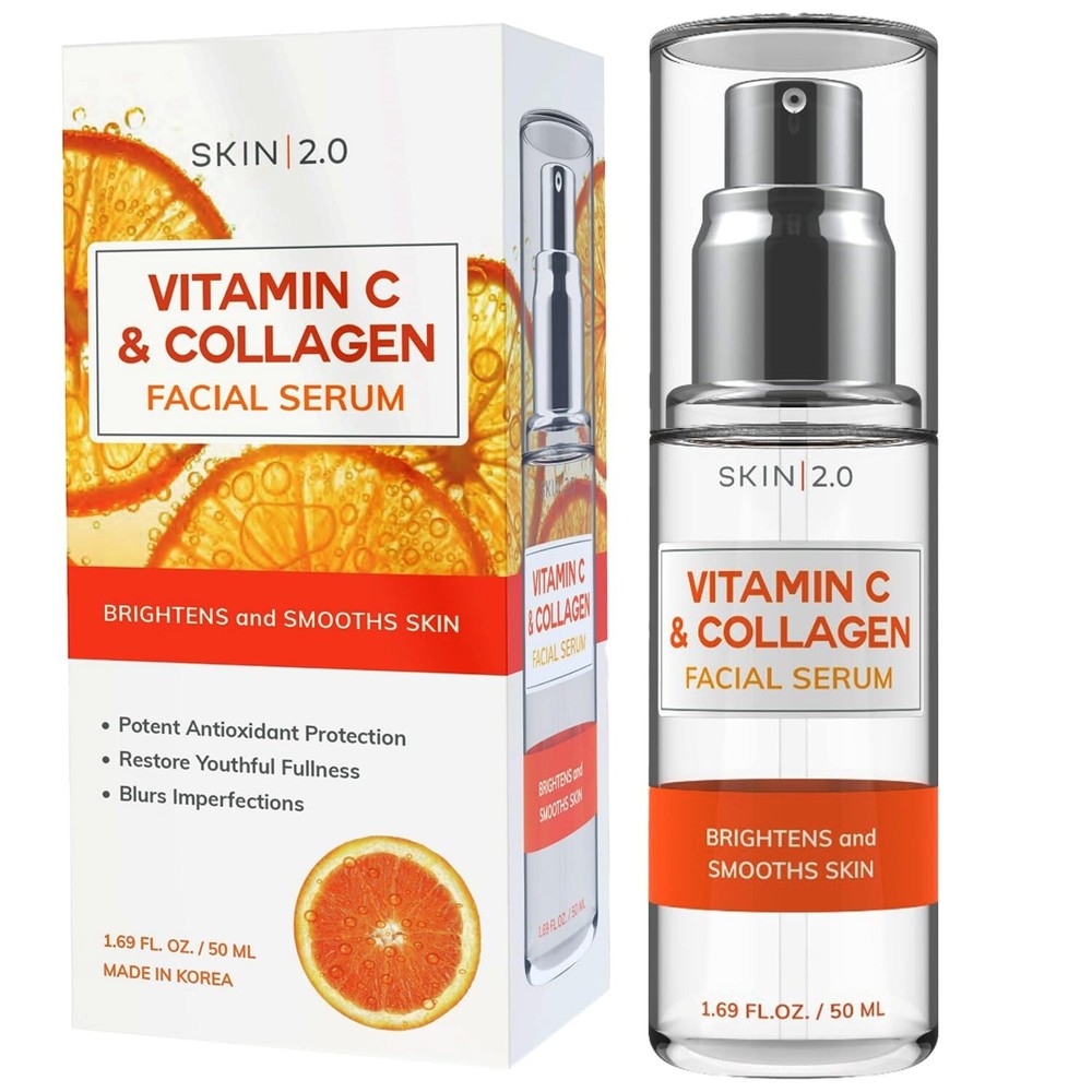 Korean Vitamin C Collagen Serum for Brightening Anti-Aging Dark Spots