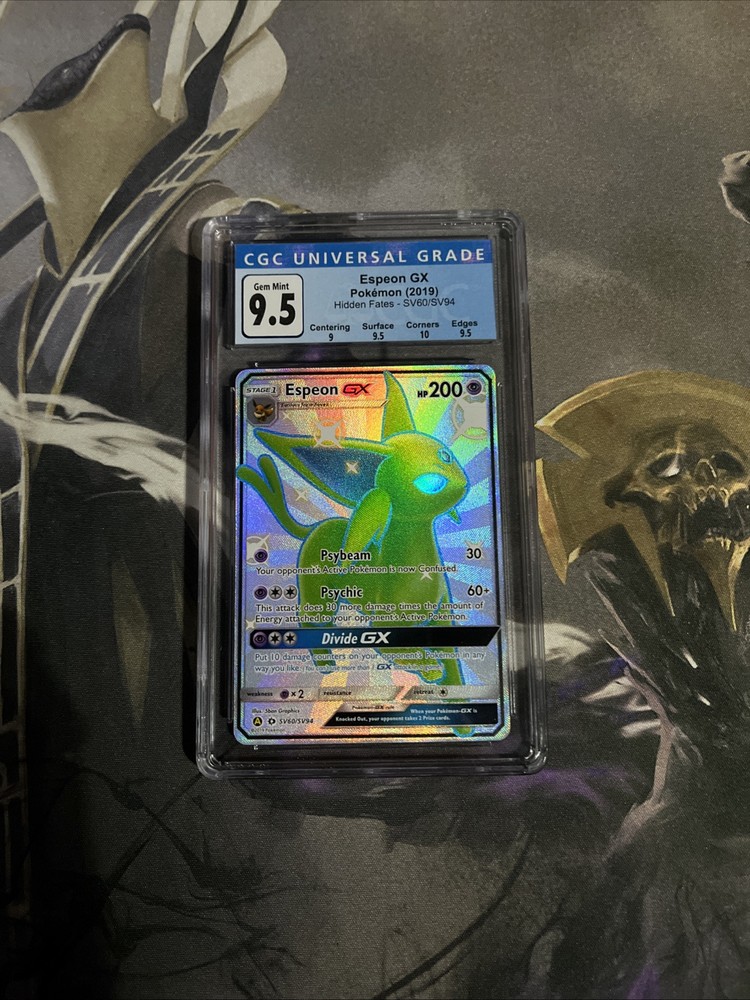 Espeon GX SV60/SV94 Hidden Fates: Shiny Vault Holo Cgc 9.5 Mint