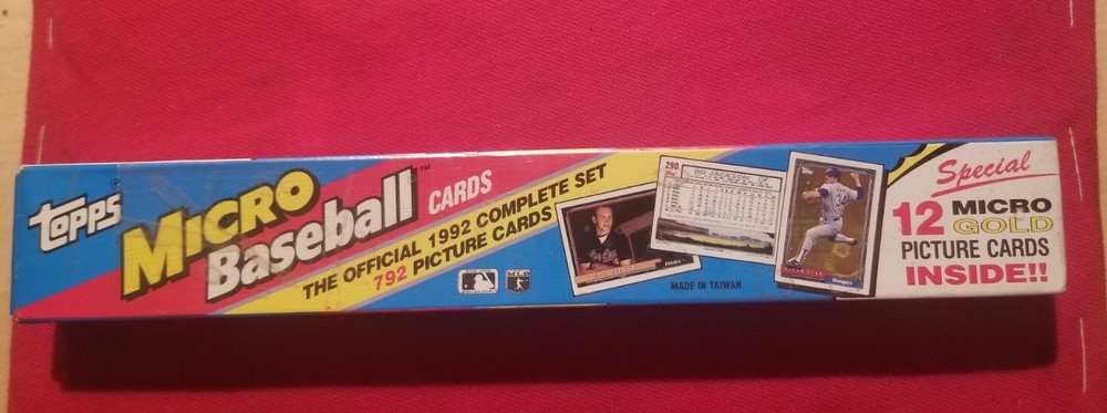 Complete Your 1992 Topps Micro Baseball Set #401-#600, Choose NM-MT Condition Cards