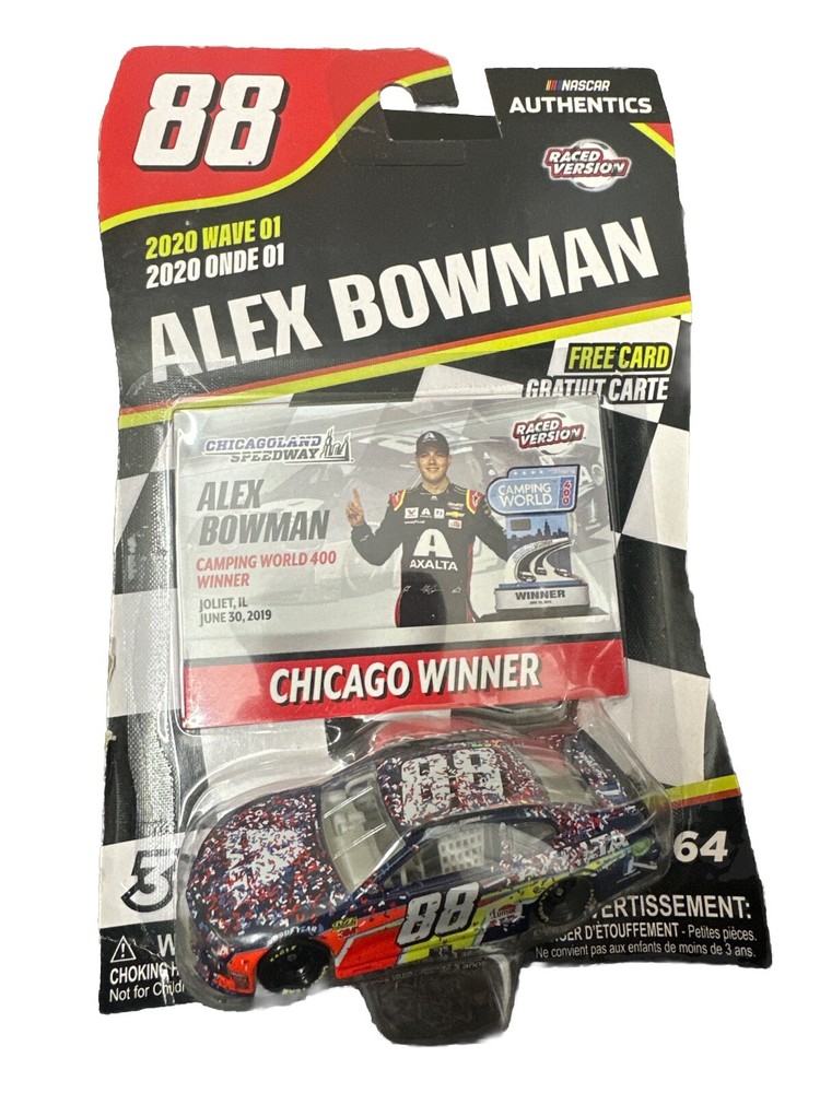 Alex Bowman Axalta Chicagoland Win 1/64 2020 NASCAR Authentics Wave 1 Diecast