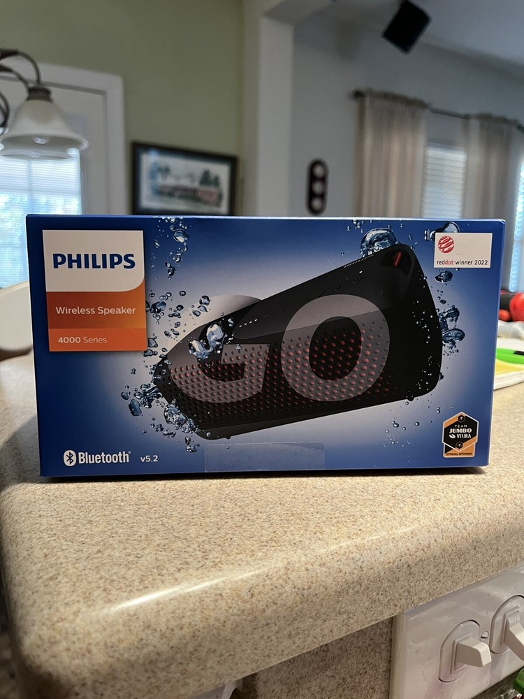 Philips S4807 Outdoor Waterproof Wireless Bluetooth Speaker - Black