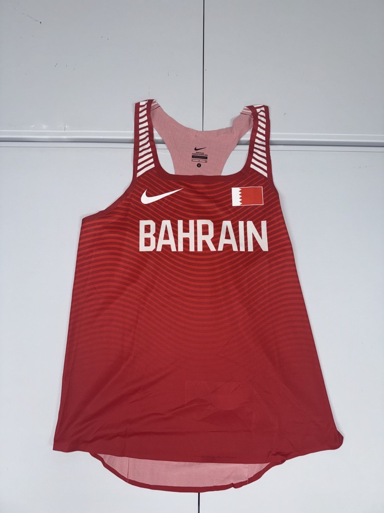 Nike Womens Pro Elite Track & Field Singlet Tank Top Bahrain Size Small Olympic