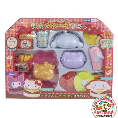 Maruka Sanrio Characters Hamburger Shop Pretend Play Toy fm Japan w/Tracking