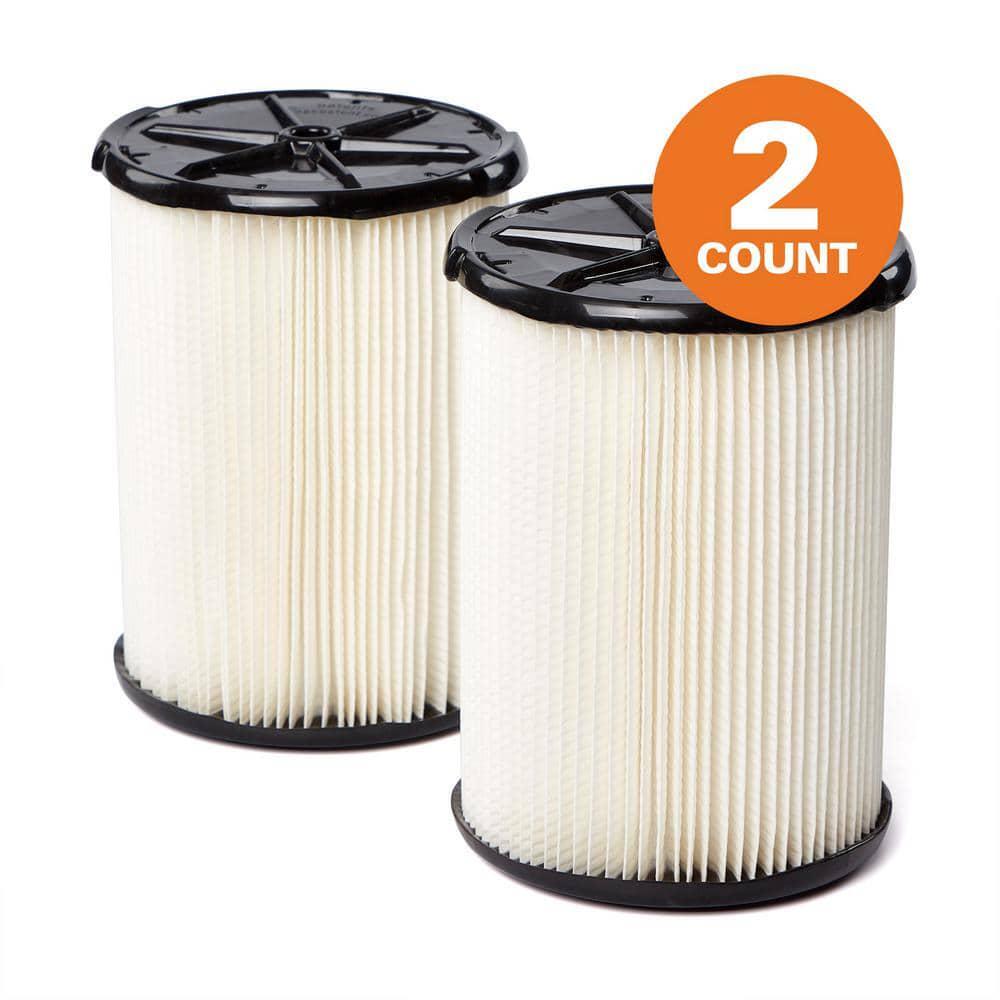 General Debris Pleated Paper Wet Dry Vacuum Shop Vac Filter Replacement for Most
