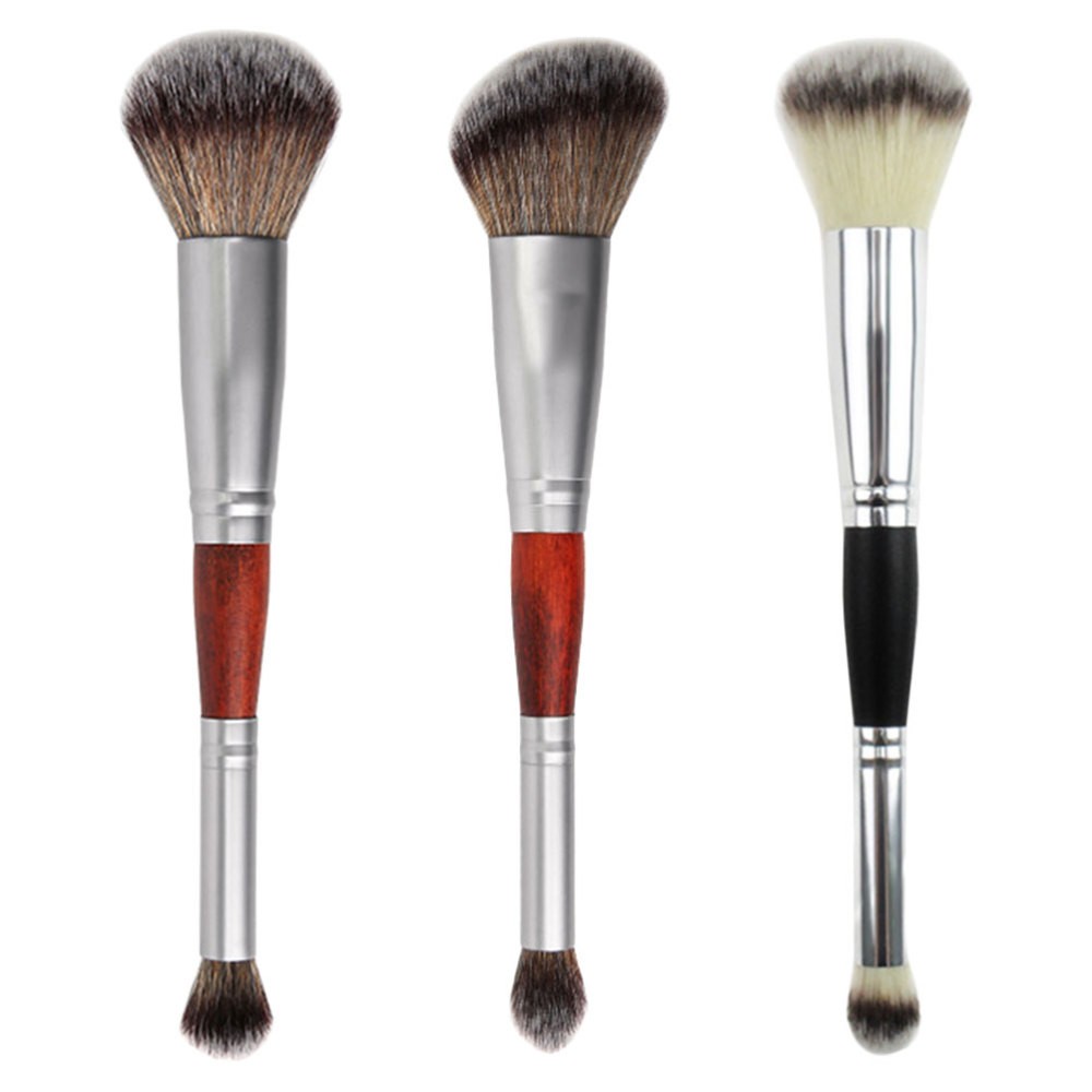 3-Piece Double-Ended Eyeshadow Brush Set for Flawless Makeup