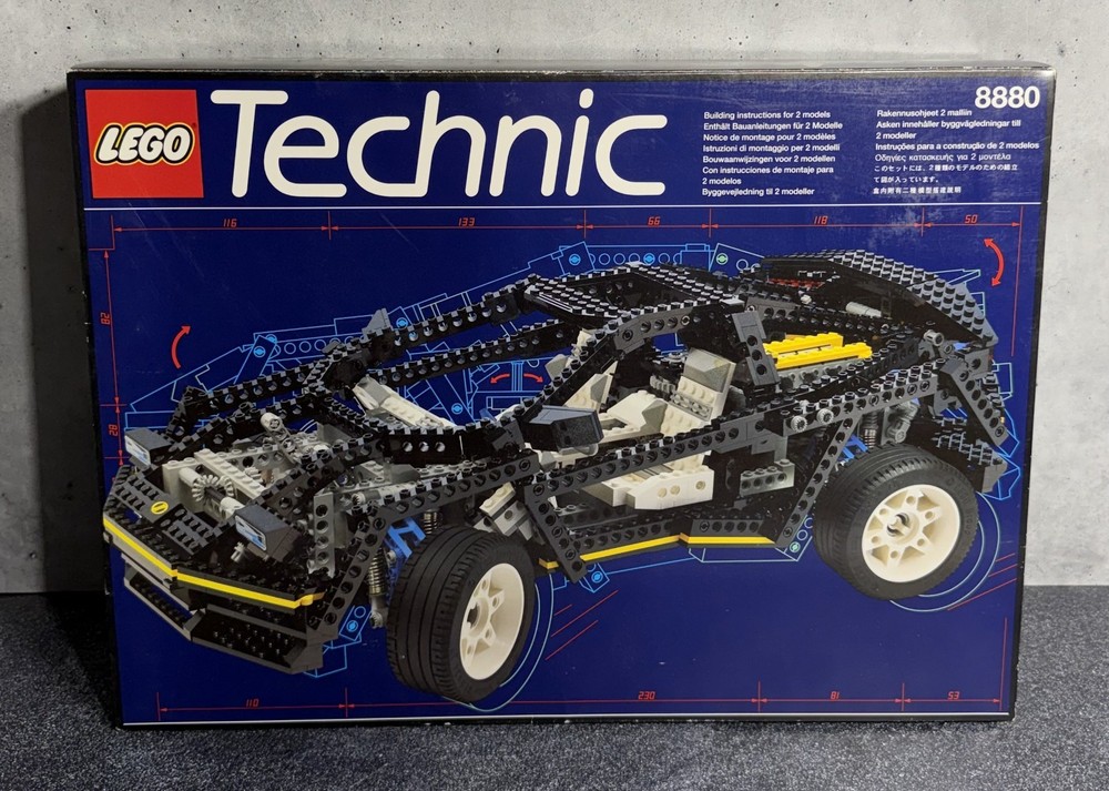 Vintage LEGO Technic - 1994 Super Car - Set 8880 - Complete in Box with Manual