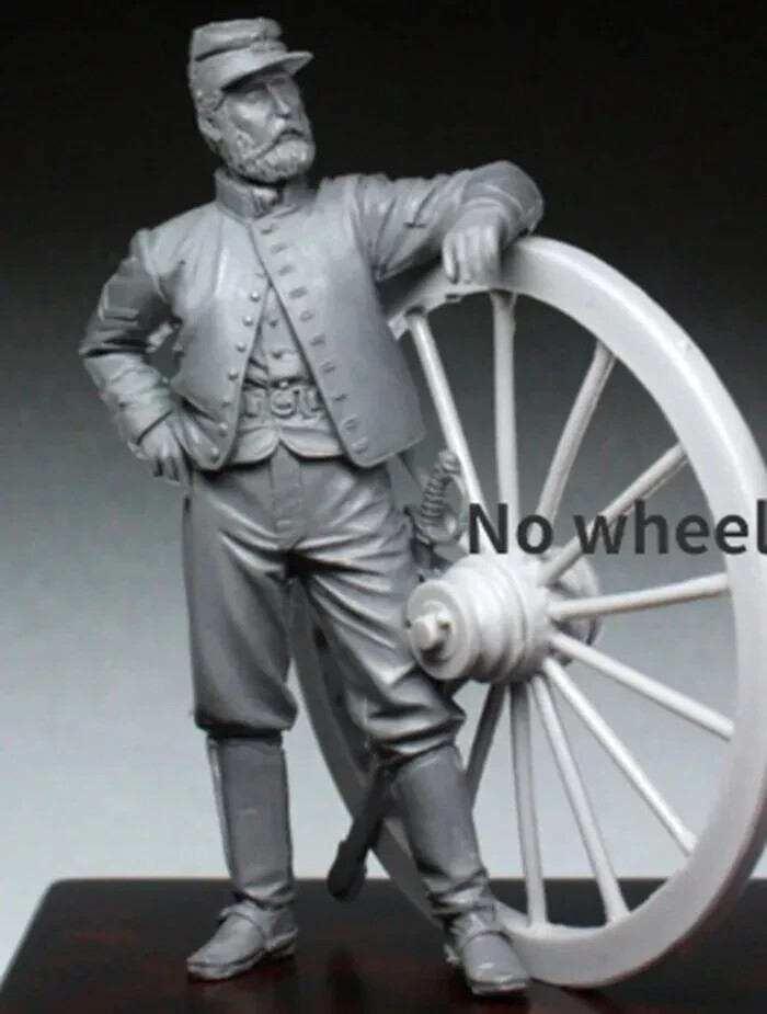 1/35 Resin Figure Model Kit Confederate Artillery Soldier Officer War Unpainted