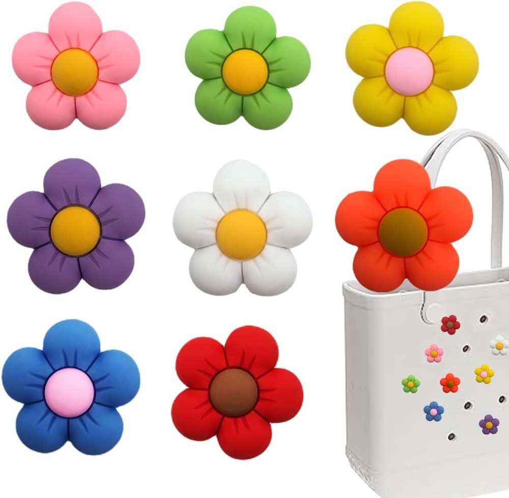 Charms for Bogg Bag Cute Charms Accessories, Women Small Rubber Beach Totes D...