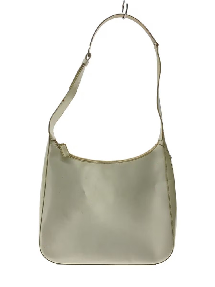 Prada Rare White Leather Shoulder Bag Solid WHT