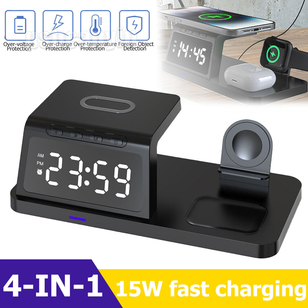 4in1 Fast Wireless Charger Station Dock For Apple Watch iPhone 10-16 13 Pro Max