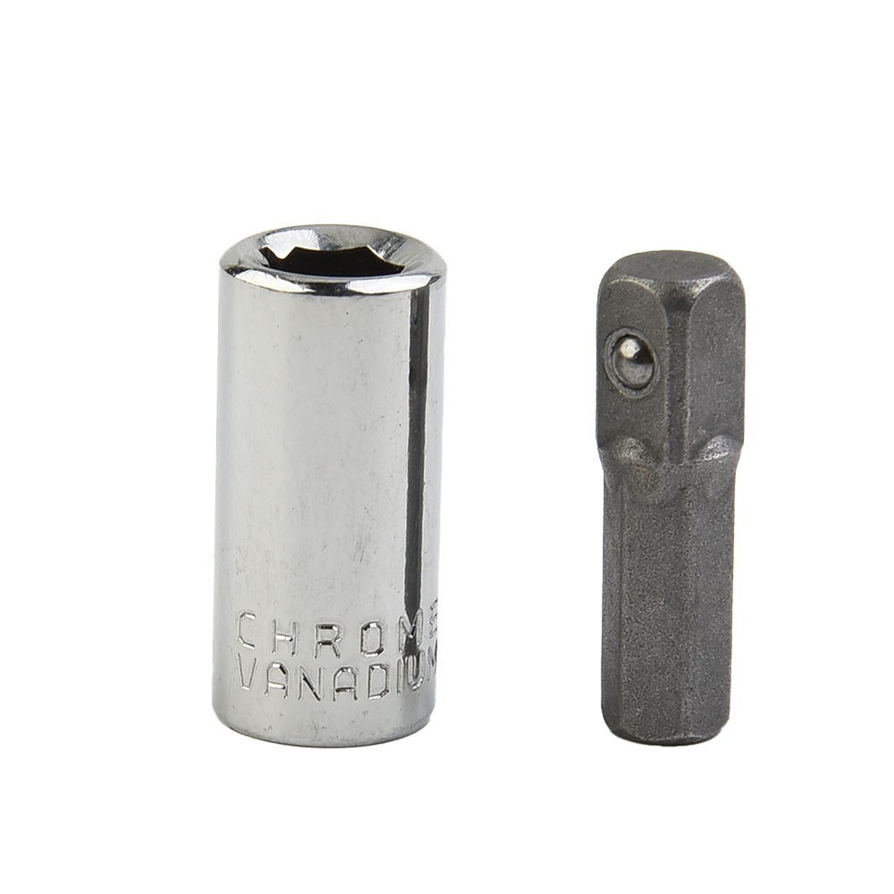 1/4 Square Drive To 1/4 Hex Shank  Socket+1/4 Drill Socket Adapter,NEW