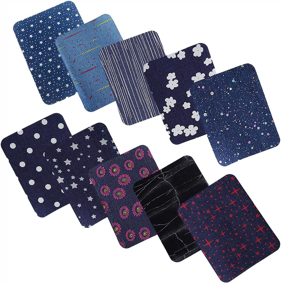 Denim Iron On Patches for Jeans Inside and Outside Repair