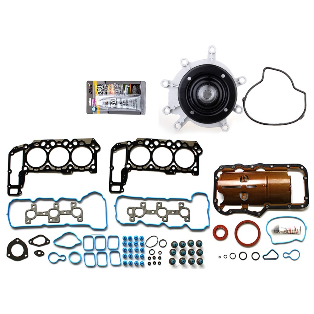 Brand New Full Gasket Set Water Pump For Dodge Ram 1500 3.7L 226CID V6 2005-2009