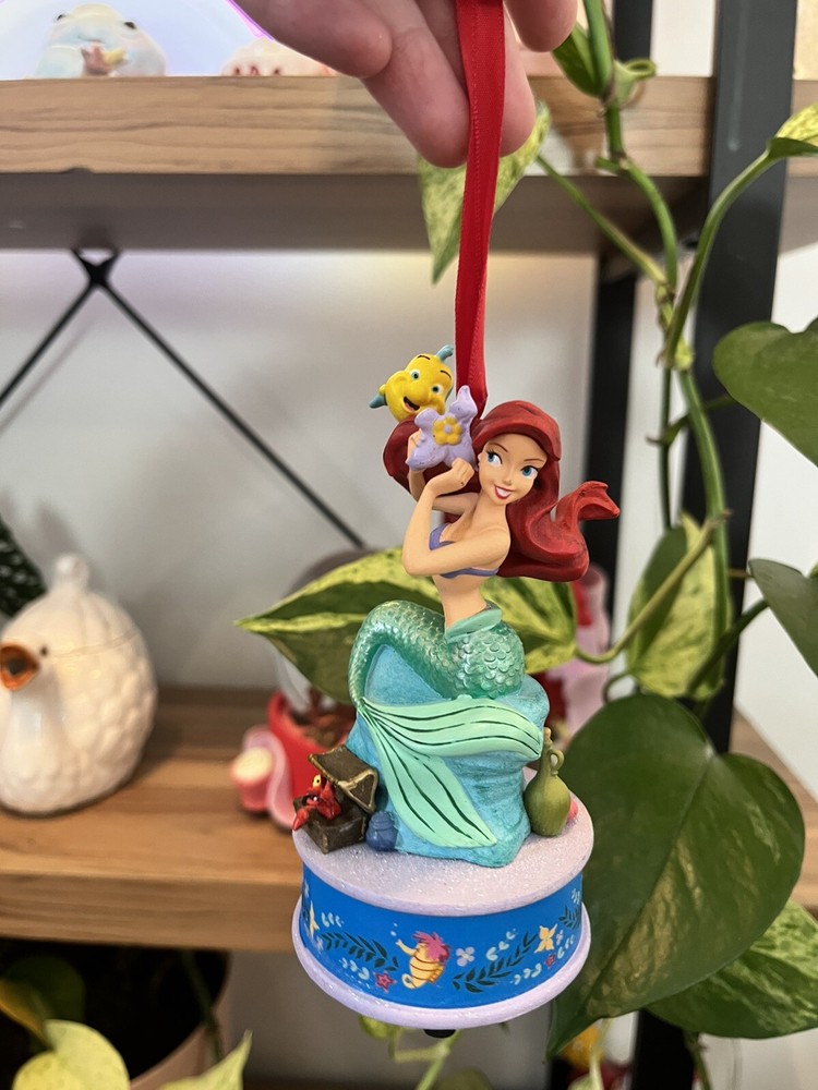 Disney sketchbook ornament Ariel And Flounder Singing