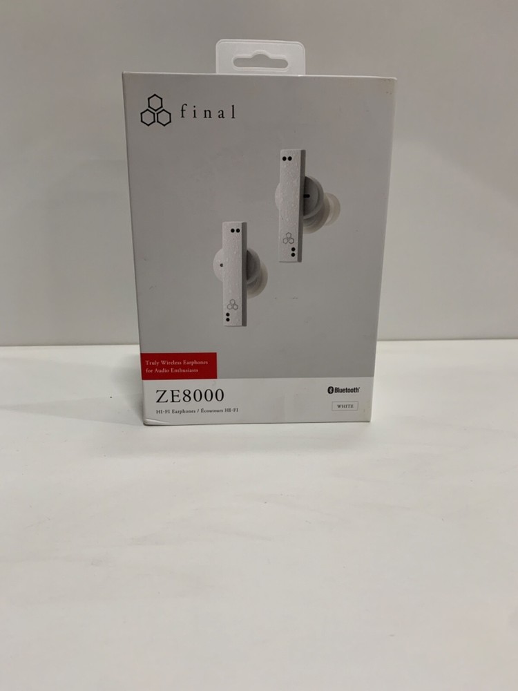 Final ZE8000 MK2 White Wireless Earbuds with 8K Bluetooth & Active Noise Canceling