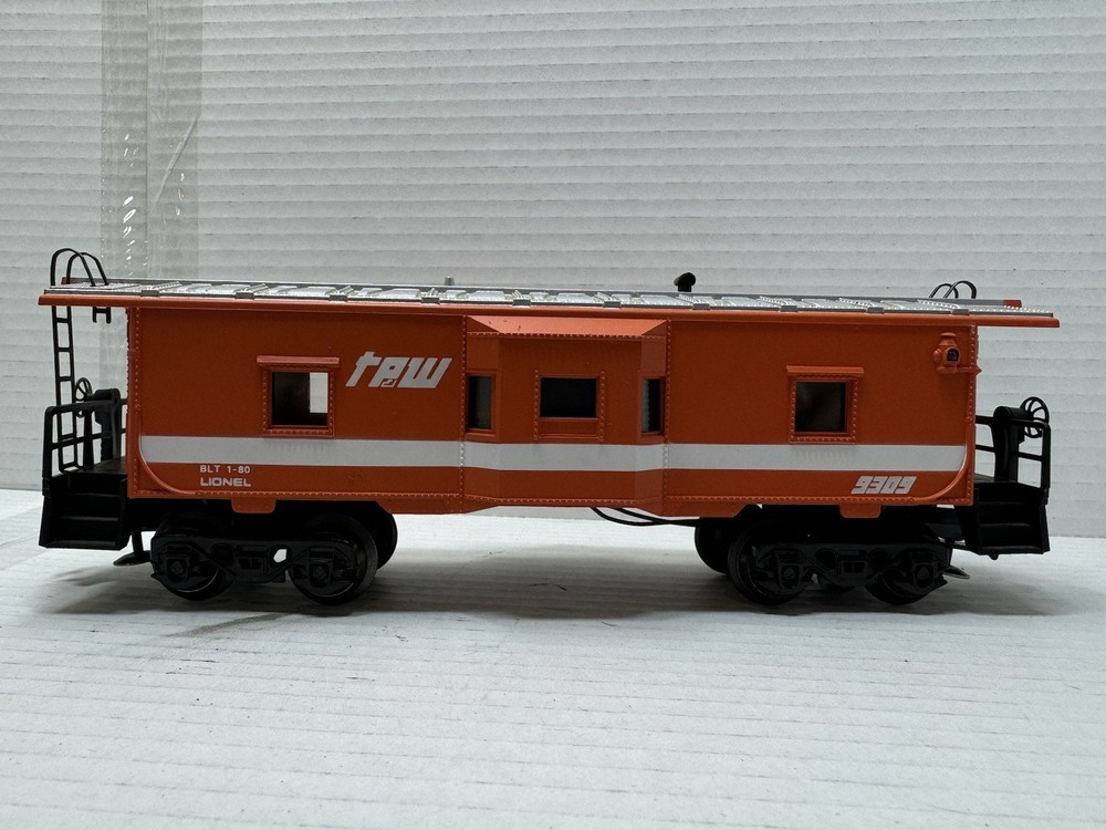 Lionel O Scale TPW No. 9309 Caboose Ventana Bahía Train Car