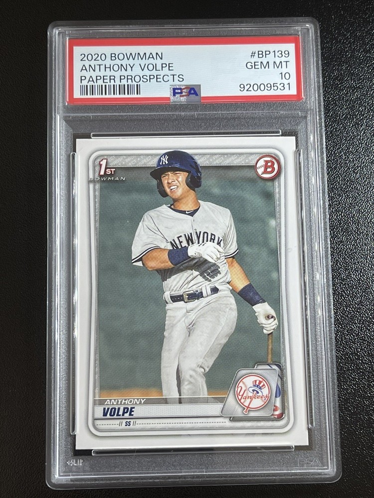 Anthony Volpe 1st 2020 Bowman Prospects #BP139 Rookie Card RC PSA 10 GEM MINT