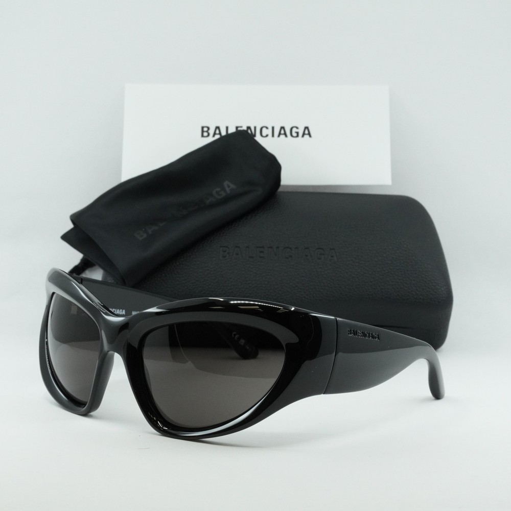 BALENCIAGA BB0228S 001 Black/Grey 64-20-120 Sunglasses New Authentic
