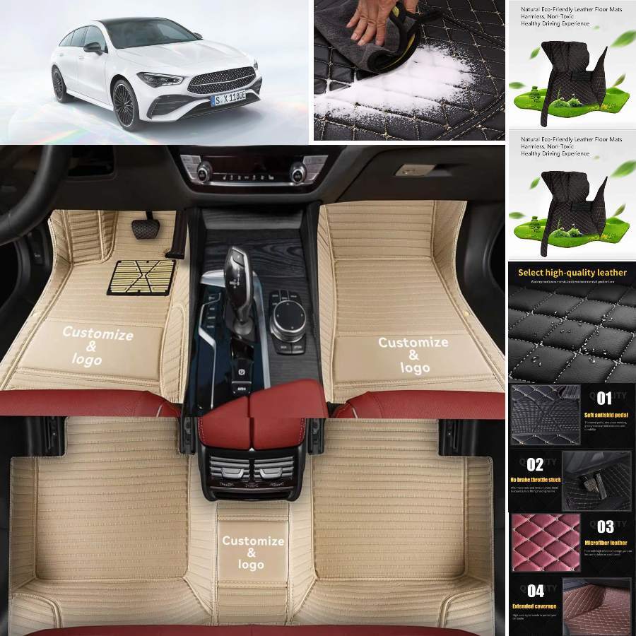 Luxury Waterproof Custom Floor Mats for Mercedes Benz CLA