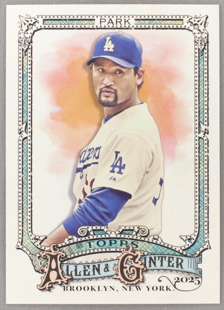 2025 Topps Allen & Ginter Chan Ho Park #12 Los Angeles Dodgers