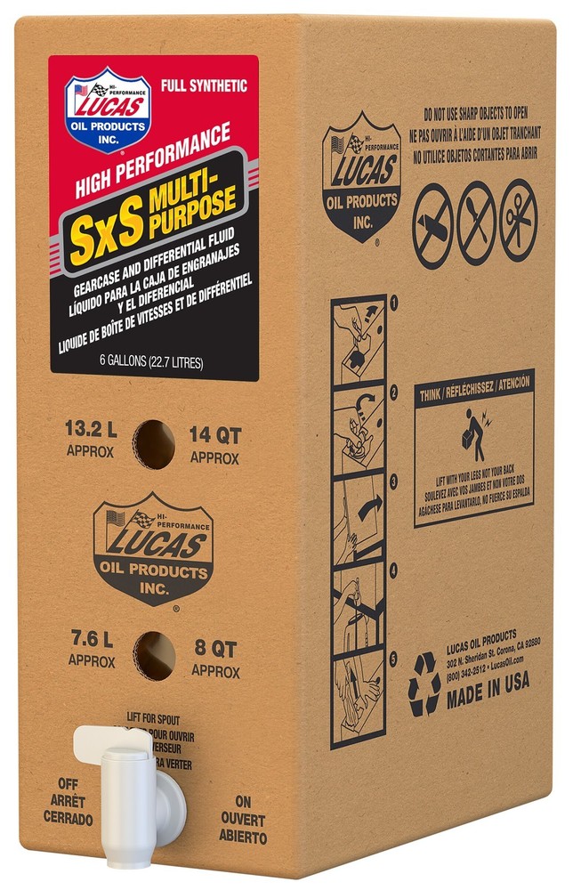 Lucas 18052 SXS Gear Case Oil 6Gal Bib