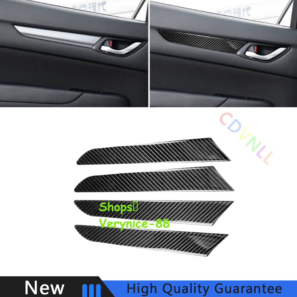 For Mazda CX-5 2017-2021 Real Carbon Fiber Interior Door Panel Cover Trim Strip