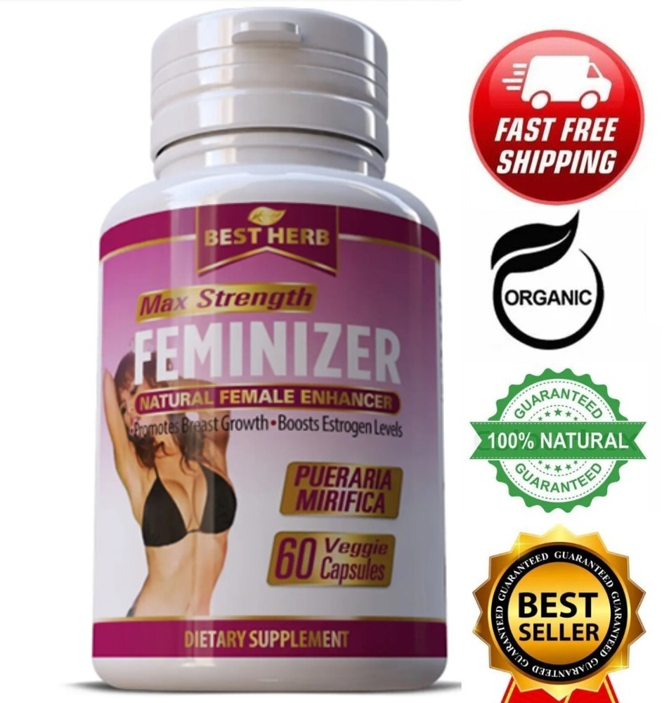 PURE PUERARIA MIRIFICA Breast Female Supplement Feminizer 60 Veggi Caps 🇺🇸