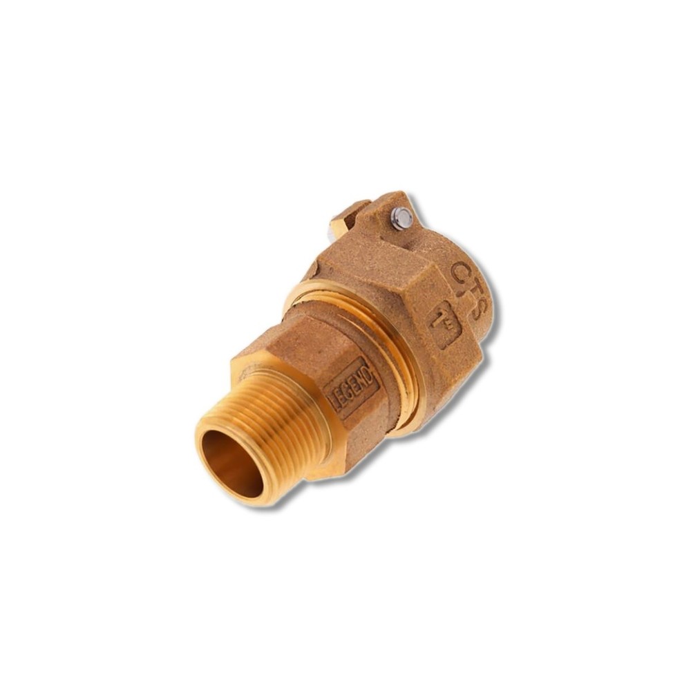Legend 1 in MNPT X 3/4 in CTS Pack Joint Bronze Reducing Coupling 313-210NL